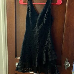 Black lace dress